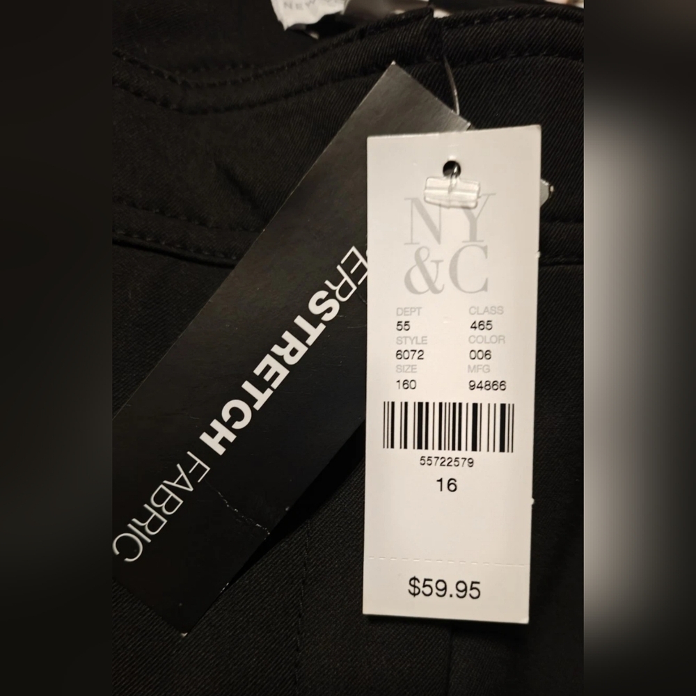NWT Ny & Co 7th Avenue Pant Leggings Fit Sleek Is Fit Super Stretch Size 16 - Picture 3 of 7